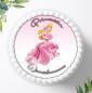 Preview: Prinzessin Dornröschen Aurora mit Wunschname, Tortenaufleger Ø 20cm, 0300z